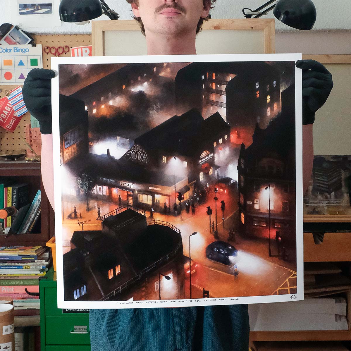 IF YOU MAKE NOISE OUTSIDE, MOTH CLUB WON'T BE ABLE TO MAKE NOISE INSIDE - Limited Edition Print - Image 2